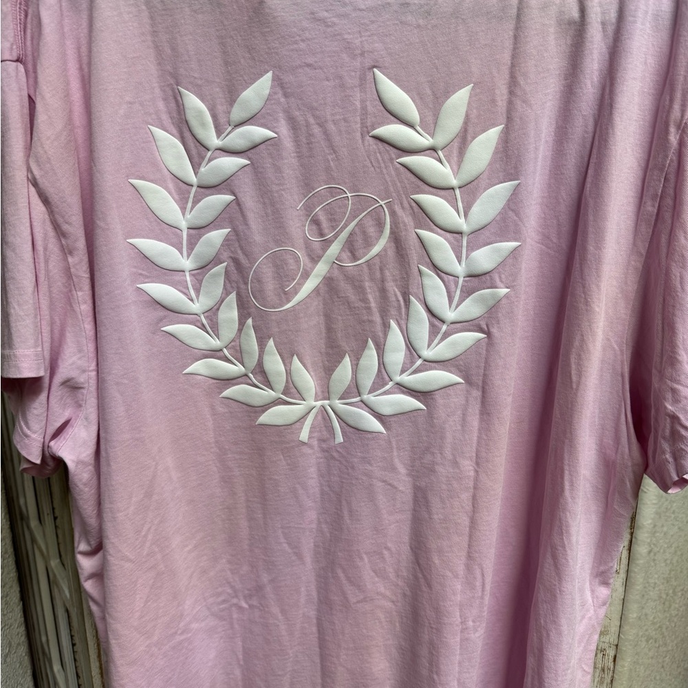 Victoria's Secret Pink Short Sleeve Tee with Embroidered Logo - Picture 2 of 3